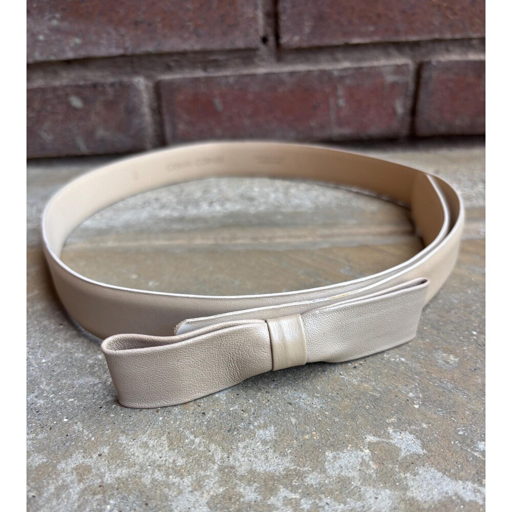 Casual Corner Leather Bow Belt